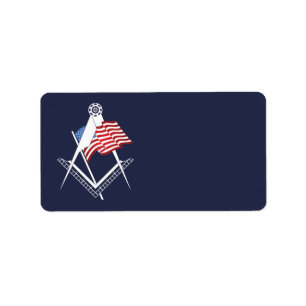 US-Freimaurersymbol Adressaufkleber