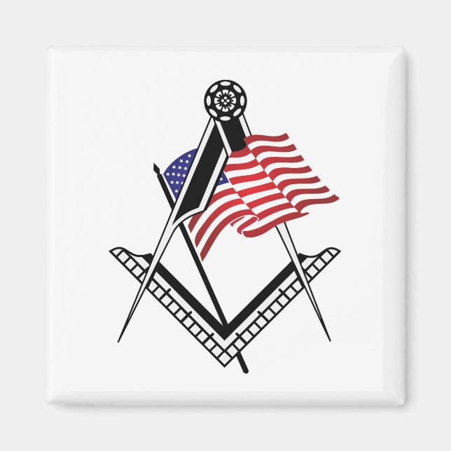 US-Freimaurersymbol Magnet (Vorne)