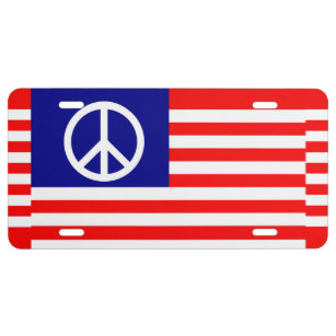 US-Friedensflagge US Nummernschild