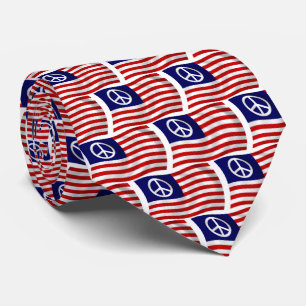 US-Friedenszeichen-Flagge Krawatte