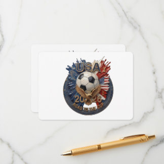 US-Fußball-Fan-Kunst | Illustration | 2026 Begleitkarte