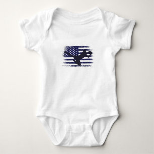 US-Fußballfan-Trikot Hemd Amerikanische Flagge Baby Strampler