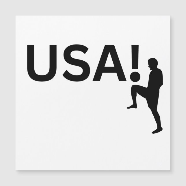 US-Fußballspieler Magneteinladung (Vorderseite)