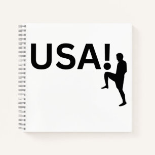 US-Fußballspieler Notizbuch