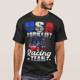US-Gabelstapler-Rennteam-Lagerarbeiter T-Shirt