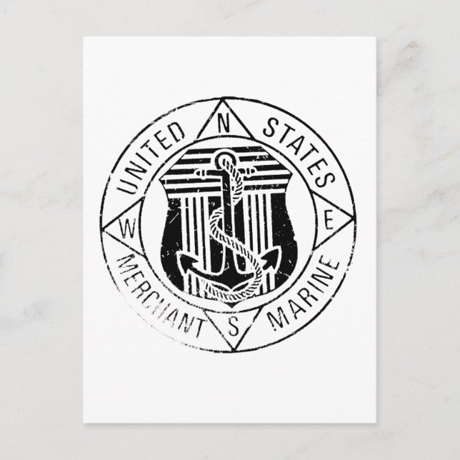 US-Handelsschiffe von: David Lee Postkarte (Vorderseite)