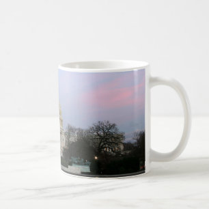 US-Hauptstadt an der Winterdämmerung Kaffeetasse