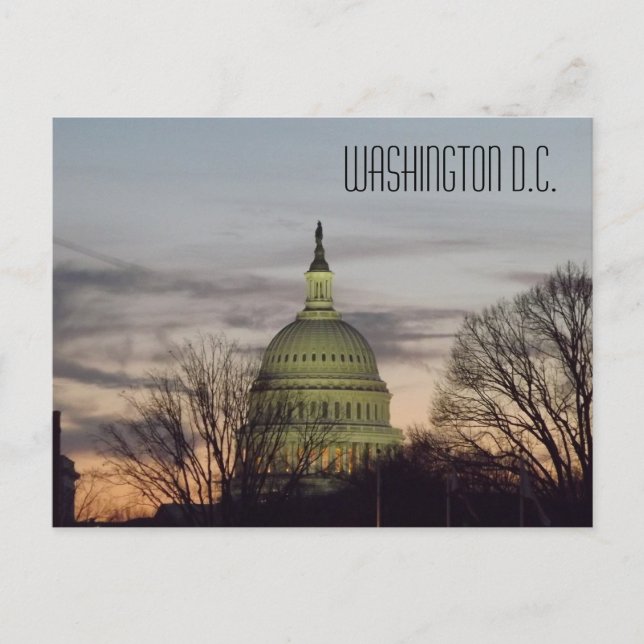 US Hauptstadt Gebäude Dome Washington D.C. Postkarte (Vorderseite)