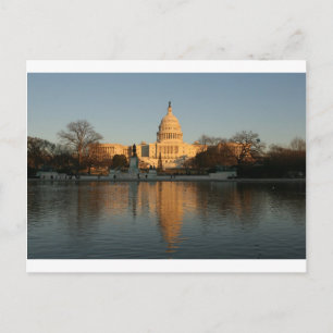 US-Hauptstadt Gebäude Sunset Postkarte