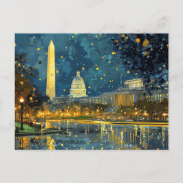 US Hauptstadt Hill Weihnachtspostkarte Postkarte
