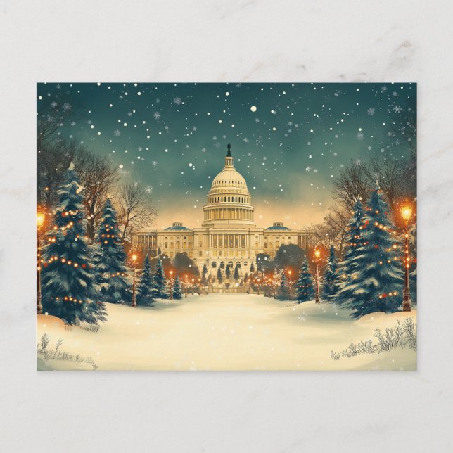 US-Hauptstadt Washington DC frohe Weihnachten (Vorderseite)