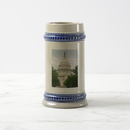 US-Hauptstadts-Gebäude Stein Bierglas