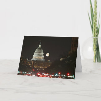 US-Hauptstadts-Gebäude-Vollmond Karte