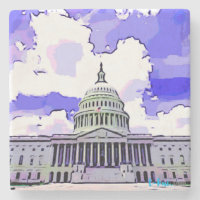 US-Hauptstadts-Stein-Untersetzer