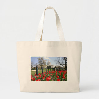 US-Hauptstadtsfrühlings-Blume Jumbo Stoffbeutel