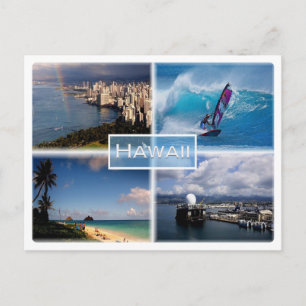 US Hawaii - Honolulu Blick - La Perouse - Lanikai Postkarte