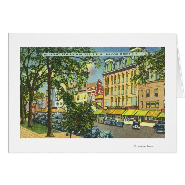 US Hotel Porch View Main Street (Vorderseite (Horizontal))