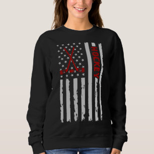 US Ice Hockey USA Practice Flag American Women Men Sweatshirt