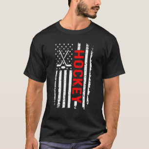 US Ice Hockey USA Practice Flag American Women Men T-Shirt