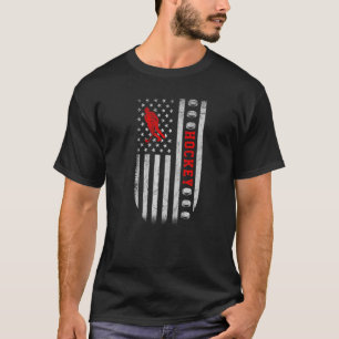 US Ice Hockey USA Practice Flag American Women Men T-Shirt
