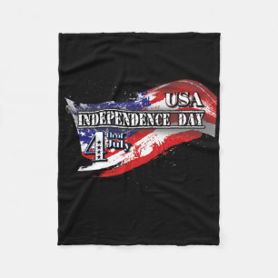 US Independence Day 4. Juli Amerikanische Flagge f Fleecedecke