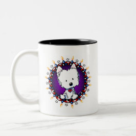 US July 4. Westie Zweifarbige Tasse