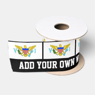 US-Jungferninselnflagge Satinband