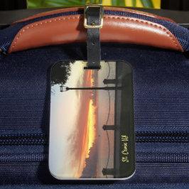 US-Jungfrau-Inseln Sunset Tropical Caribbean Gepäckanhänger