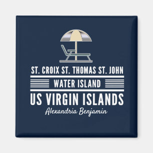 US-Jungfrau Inseln USVI Karibische Personen Magnet