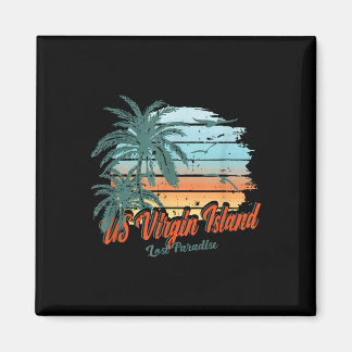 Us Jungfrau Island Beach St. Thomas Shirt Lost Par Magnet