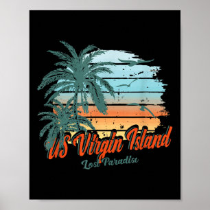 Us Jungfrau Island Beach St. Thomas Shirt Lost Par Poster