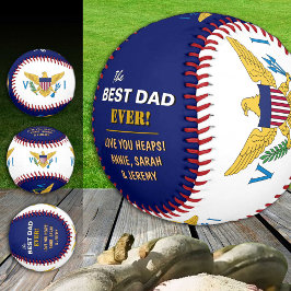 US Jungfrau Islands Best Vater, patriotische USA, Baseball