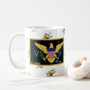 US Jungfrau Islands Flag St. Croix USVI Karibik Kaffeetasse