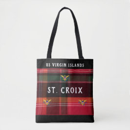 US Jungfrau Islands Flag St. Croix USVI Madras Tasche