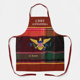 US Jungfrau Islands Flag St. Thomas Madras Karibik Schürze