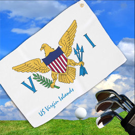 US Jungfrau Islands Flag & Staat USA golf / sport Golfhandtuch