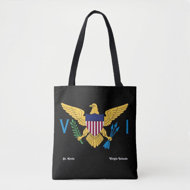 US Jungfrau Islands Flag USVI St. Croix Tropical Tasche (Vorderseite)