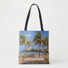US Jungfrau Islands St Croix Beach Palms Tropical Tasche