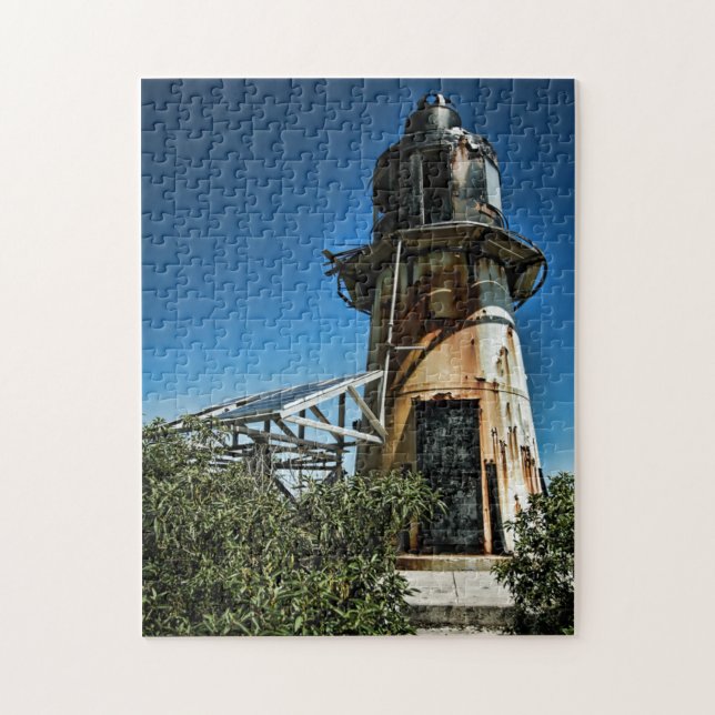 US Jungfrau Islands St. Croix Light House Blue Whi (Vertikal)
