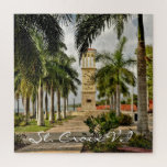 US Jungfrau Islands St. Croix Palm Trees Tropical<br><div class="desc">Die US Jungfrau Islands St. Croix Palm Trees Tropical Jigsaw Puzzle hat ein wunderschönes Aquarell-Foto von Eliza James McBean Clock Tower in Frederiksted, St. Croix US Jungfrau Islands. Es ist ein großartiger Ort für Hochzeiten in Urlaubsort und andere Veranstaltungen. Es liegt in der Nähe des Kreuzfahrtschiffhafens der Ann E. Abramson...</div>