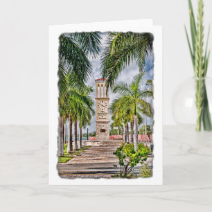US Jungfrau Islands St. Croix Palm Trees Tropical Karte