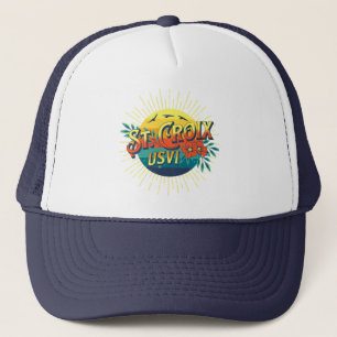 US Jungfrau Islands St. Croix U.S. VI Tropical Truckerkappe