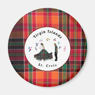 US Jungfrau Islands St Croix USVI Madras Custom Magnet