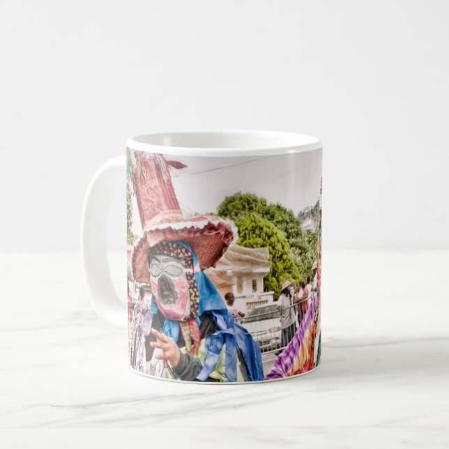 US Jungfrau Islands St. Croix USVI Masqueraders Kaffeetasse (Vorderseite Links)