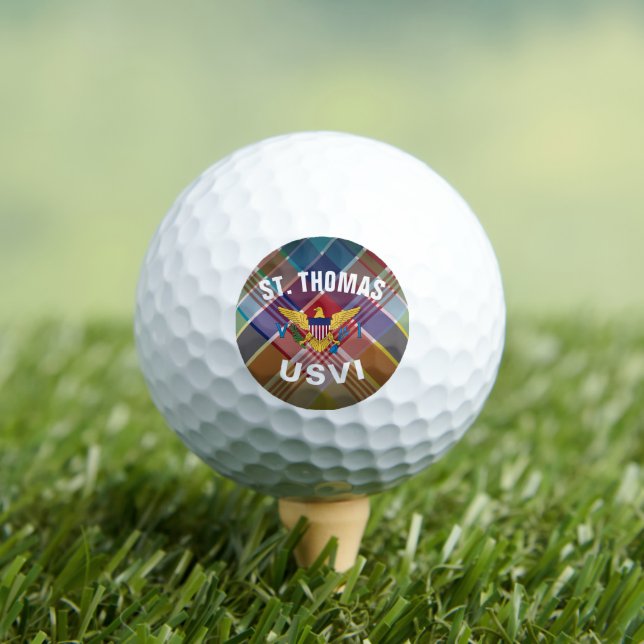 US Jungfrau Islands St. Thomas USVI Golfball (Insitu T-Shirt)