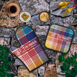 US Jungfrau Islands St. Thomas USVI Madras Ofenhandschuh