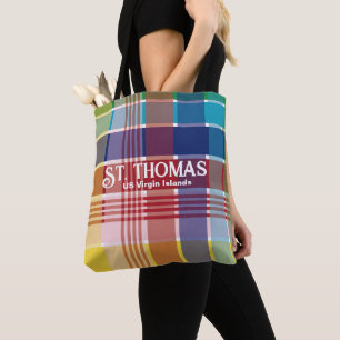 US Jungfrau Islands St. Thomas USVI Madras Tasche