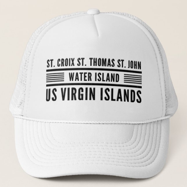 US Jungfrau Islands USVI Caribbean Tropical Truckerkappe (Vorderseite)