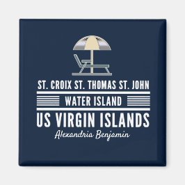 US Jungfrau Islands USVI Karibik Persönliche Bezie Magnet