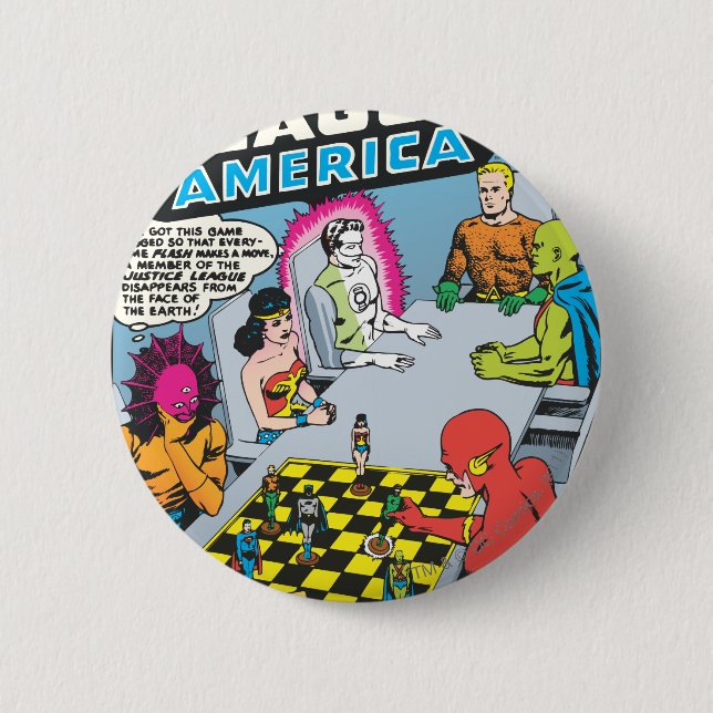 US-Justizliga Ausgabe #1 - Nov Button (Vorderseite)